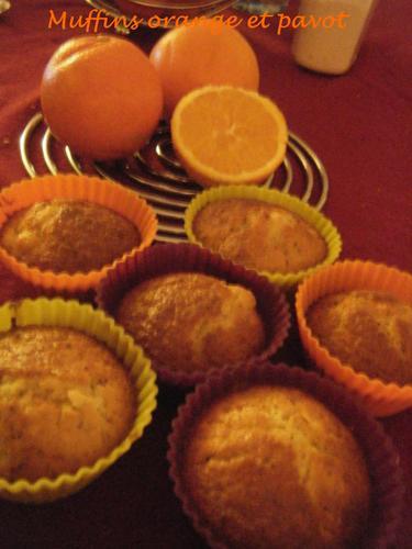 Muffins à l'orange et au pavot