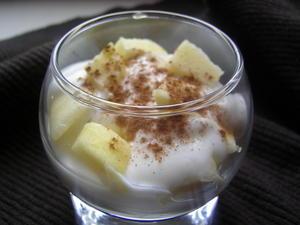 Verrine pomme lactée (diététique)