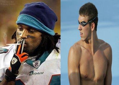 Ricky Williams à la rescousse de Michael Phelps