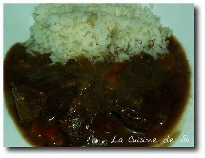 Un bon boeuf bourguignon pour se réchauffer ...