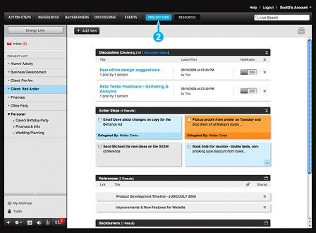 Action Method - Page projet