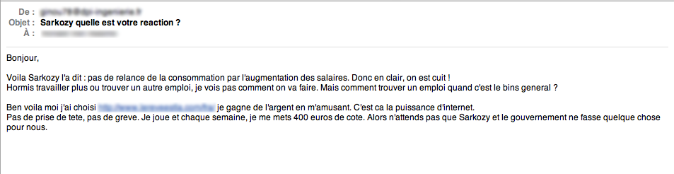 sarkozy_spam_travail_plus.png, fév. 2009