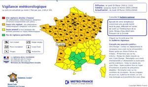 Meteo-France place 58 départements en vigilance orange tempête