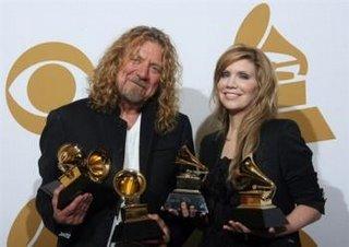Bonne Nouvelle Triomphe l'album Raising Sand Robert Plant Alison Krauss Grammy Awards Justice rendue pour excellent opus