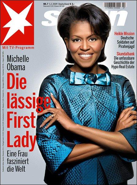 Michelle Obama pour Stern Magazine (02.09)