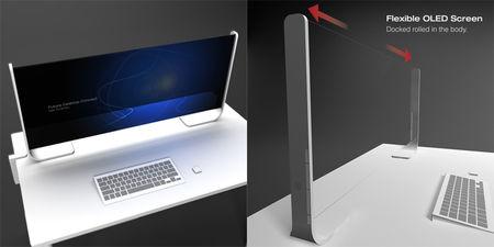 Un écran OLED extensible de rêve flexible_oled_display