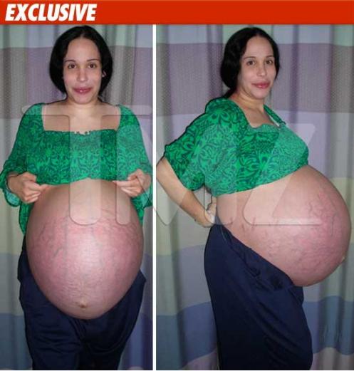 Photo du Jour : Nadya Suleman enceinte de ses octuplets Nadya Suleman