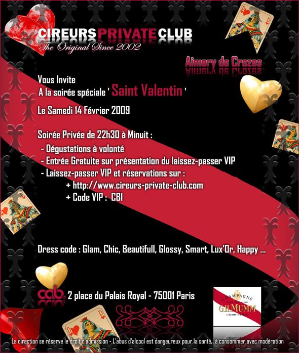 soirée Mumm spéciale Saint Valentin des Cireurs