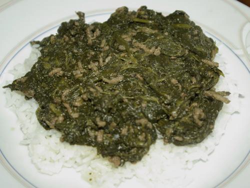 Épinards à la viande Épinards à la viande