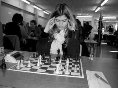 Sophie Aflalo au festival d'échecs du club 608 à Paris - photo Chess & Strategy