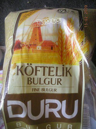 İçli Köfte ou Köfte en croûte de boulgour (Turquie)