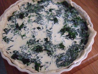 ≈ quiche Épinards et boursin, pÂte parfumÉe aux noisettes ≈