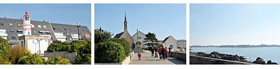 Sur la corniche à Concarneau Les galets de Talbert