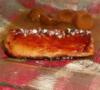 Foie gras poelé aux mirabelles
