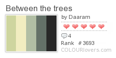 Pour les amoureux de la couleur: ColourLover.com Between_the_trees