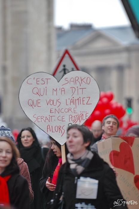 Manifestation contre la LRU. 13 février 2009, Paris.