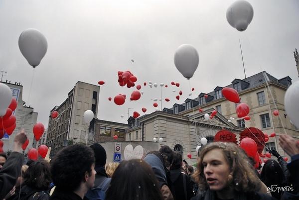 Manifestation contre la LRU. 13 février 2009, Paris. Manifestation contre la LRU. 13 février 2009, Paris.