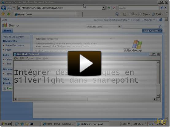 Des graphiques Silverlight en 5mn dans Sharpoint ! (partie 1) image