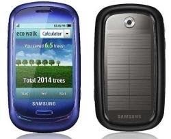 Samsung lance le premier téléphone portable digital à énergie solaire téléphone Samsung Blue Earth
