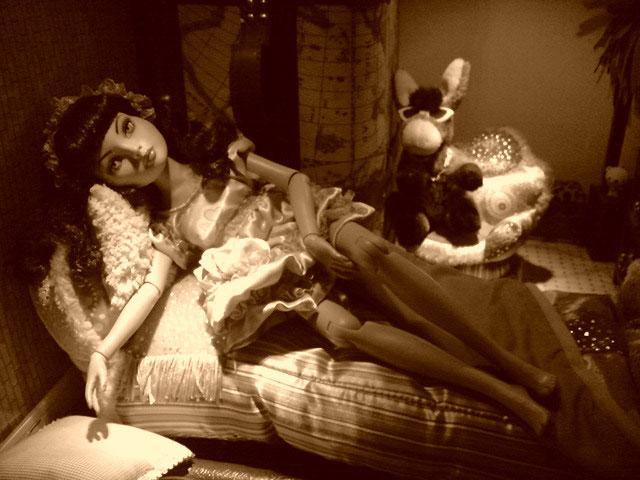 Le petit haut de pyjama terminé