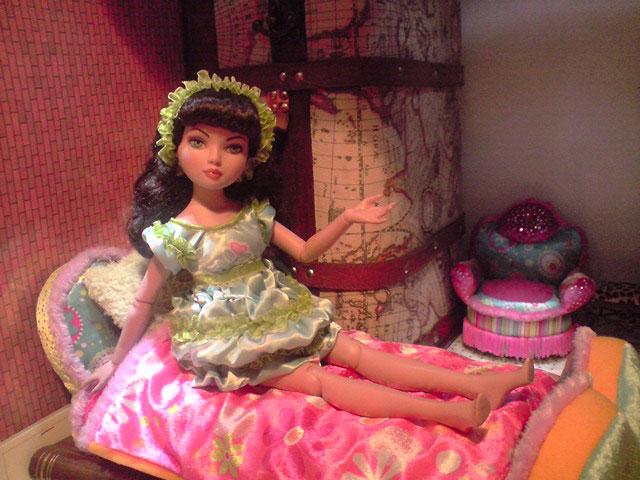 Le petit haut de pyjama terminé