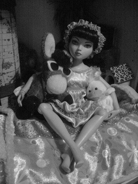 Le petit haut de pyjama terminé