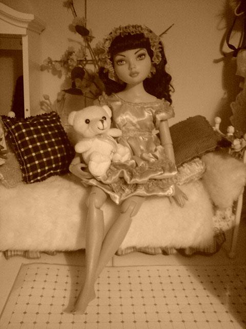 Le petit haut de pyjama terminé