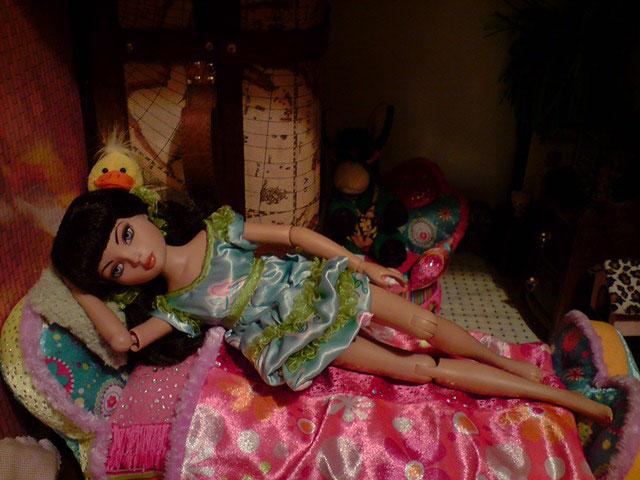 Le petit haut de pyjama terminé