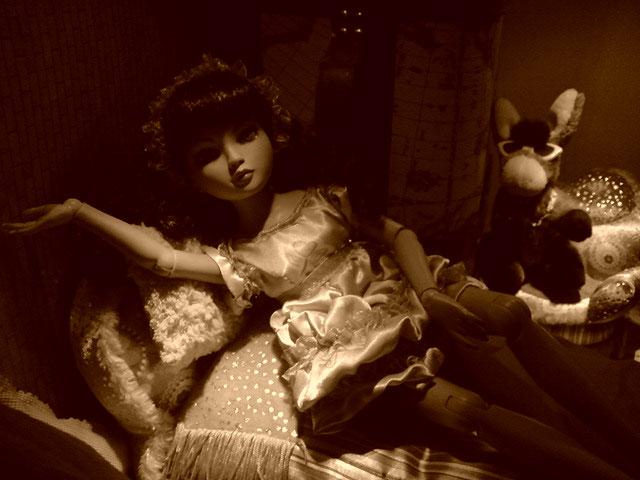 Le petit haut de pyjama terminé