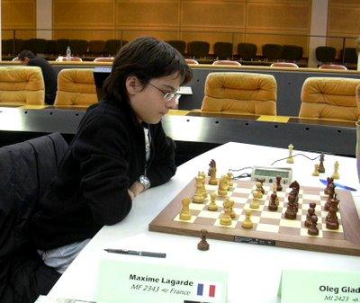 Le 7e Festival international d'échecs de Nancy le jeune Maxime Lagarde dans le tournoi B