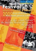 Le 7e Festival international d'échecs de Nancy L'affiche officielle