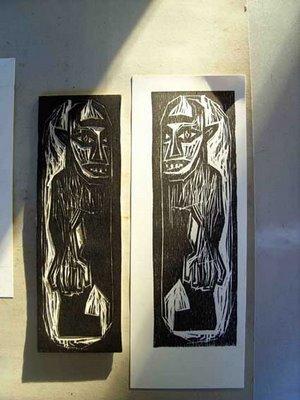 Christophe Meyer, Le Dessin du Jour, Minotaure, gravure en cours.