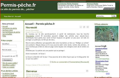 Le site du permis de pêche