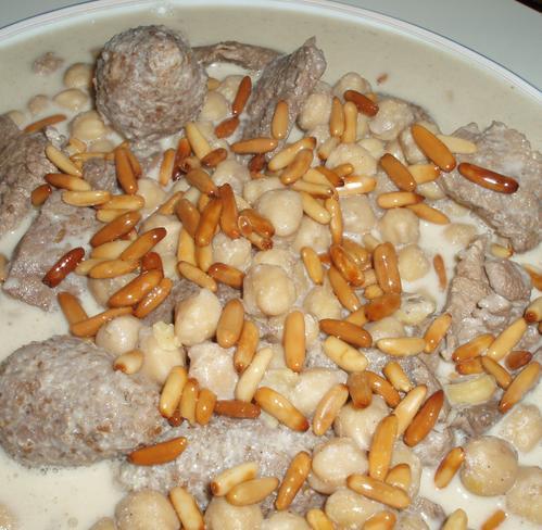 Koubé arnabiyé: koubé à la tahiné, au jus d'oranges amères