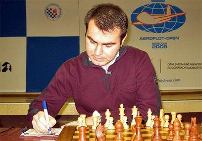 Shakhriyar Mamedyarov, a quitté l'édition 2009 de l'Open d'échecs Aeroflot - photo Misha Savinov