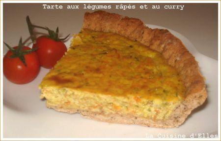 Tarte aux légumes râpés et au curry + tag tarte_l_gumes
