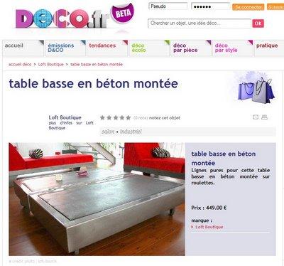 Loftboutik sur Deco.fr et Marie Claire Maison