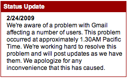 gmail-down Panne généralisée chez GMail