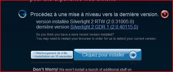 Silverlight GDR1 disponible