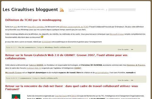 Les Giraultises blogguent
