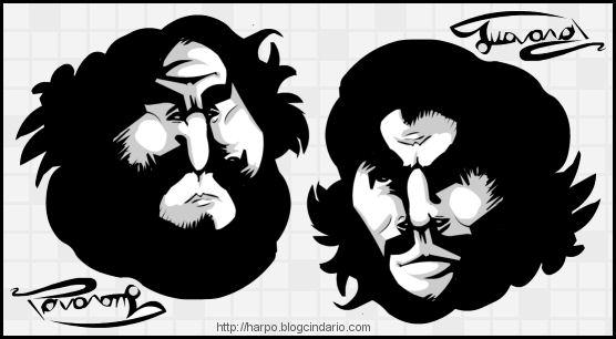 Caricatures à double sens http://harpo.blogcindario.com/ficheros/caricaturas/PAVAROTTI_Y_CHE_GUEVARA.jpg