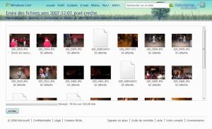 Affichage des photos sous Skydrive