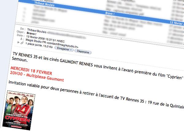 Cyprien… mouais. mail tibo