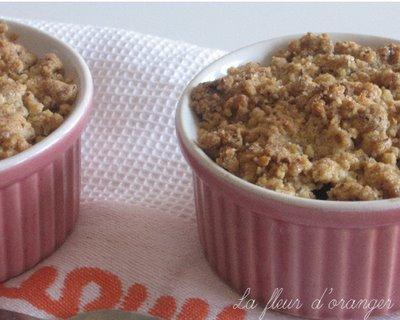 Crumble pommes et noisettes