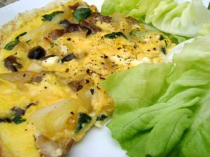 Omelette aux Champignons et au Parmesan