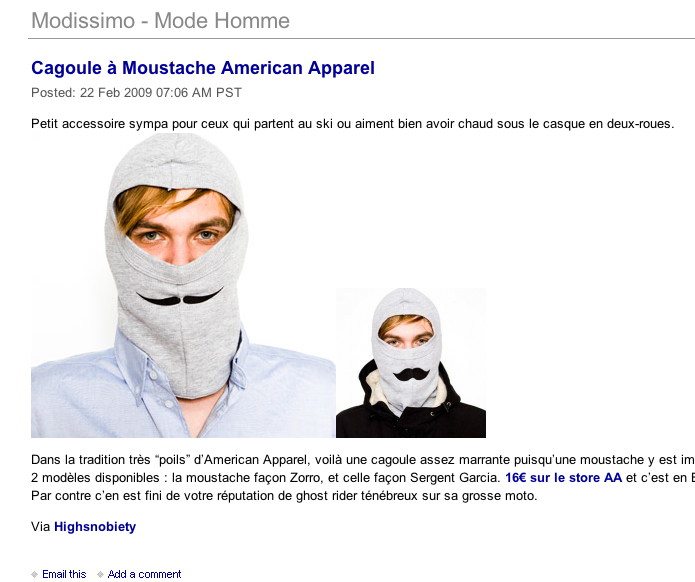 Recevez Modissimo par mail Recevez Modissimo par mail