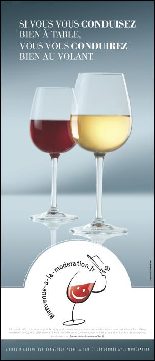 Boire avec Modération : visuel et communication de la filière vin