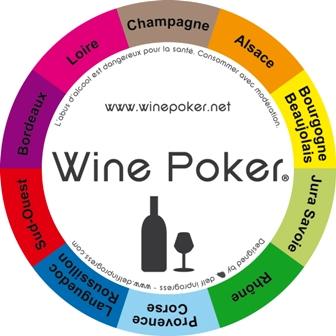 Une carte du Wine Poker (R), face du dessus
