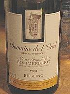 Magnifique Riesling : Sommerberg L'oriel Wienzorn 2004