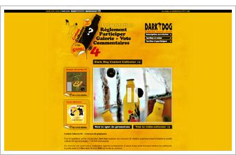 Concours graphik Dark Dog voir le mini site jeu concours graphique dark dog collector